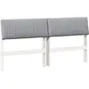 Image de vidaXL Tête de lit rembourrée gris clair 160 cm Pin massif