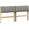 Image de vidaXL Tête de lit rembourrée taupe 150 cm Pin massif