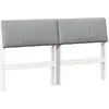 Image de vidaXL Tête de lit rembourrée gris clair 135 cm Pin massif