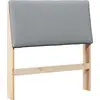 Image de vidaXL Tête de lit rembourrée gris clair 100 cm Pin massif