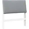 Image de vidaXL Tête de lit rembourrée gris clair 100 cm Pin massif