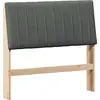 Image de vidaXL Tête de lit rembourrée gris foncé 100 cm Pin massif