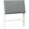 Image de vidaXL Tête de lit rembourrée gris clair 80 cm Pin massif