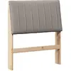Image de vidaXL Tête de lit rembourrée Taupe 75 cm Pin massif