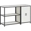 Image de vidaXL Ensemble de rangement pour la cuisine HATTEM, 2 pièces, blanc