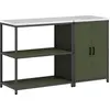 Image de Ensemble de rangement pour la cuisine vidaXL HATTEM, 2 pièces, vert olive