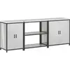 Image de Ensemble de rangement pour la cuisine vidaXL HATTEM, 3 pièces, argent