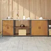 Image de Vidaxl   Ensemble De Rangement Cuisine Hattem 3 Pcs   Acier Rouillé   Compartiments Spacieux Pour Assiettes Et Casseroles   Assemblage Facile