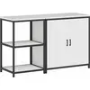 Image de vidaXL Ensemble de rangement pour la cuisine HATTEM, 2 pièces, blanc