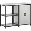 Image de Ensemble de rangement pour cuisine vidaXL HATTEM, 2 pièces, argent