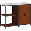 Image de Ensemble de rangement pour cuisine vidaXL HATTEM, 2 pièces, en acier inoxydable