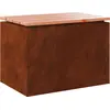 Image de vidaXL Banc de jardin en acier résistant aux intempéries 60 x 40 x 43 cm