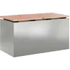 Image de vidaXL Banc de jardin Acier galvanisé 80 x 40 x 43 cm
