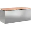 Image de Banc de jardin vidaXL en acier galvanisé 100 x 40 x 43 cm