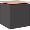 Image de Banc de jardin vidaXL noir 40 x 40 x 43 cm