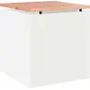 Image de Banc de jardin vidaXL blanc 40 x 40 x 43 cm
