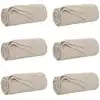 Image de Vidaxl Couvertures À Jeter 6 Pcs Beige 170 X 130 Cm Toison