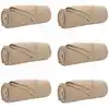 Image de Vidaxl Couvertures À Jeter 6 Pcs Camel 240 X 220 Cm Toison