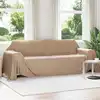 Image de Vidaxl Jeté Camel 350 X 270 Cm Toison