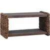 Image de vidaXL Table basse Nature 70 x 35 x 35 cm en bois d'acajou massif