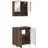 Image de vidaXL Ensemble de meubles de salle de bain mural 2 pcs brun imitation chêne