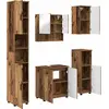 Image de Ensemble de meubles de salle de bain vidaXL, 5 pièces, bois de récupération, 61 x 35 x 64 cm