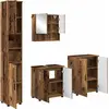 Image de Ensemble de meubles de salle de bain vidaXL, 4 pièces, bois de récupération, 61 x 35 x 64 cm