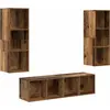 Image de vidaXL Ensemble d'armoires TV mural 3 pcs Bois ancien