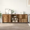 Image de Buffet vidaXL, 3 pièces, bois recyclé, 70 x 41 x 75 cm, aggloméré