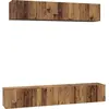 Image de vidaXL Ensemble d'armoires TV mural 5 pcs Bois ancien