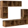 Image de vidaXL Ensemble d'armoires TV mural 4 pcs Bois ancien