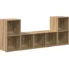 Image de Ensemble de 3 meubles TV, couleur marron, en bois composite, marque vidaXL
