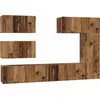 Image de vidaXL Ensemble d'armoires TV mural 6 pcs Bois ancien
