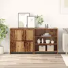 Image de Buffet vidaXL, 2 pièces, bois recyclé, 70 x 41 x 75 cm, aggloméré