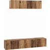 Image de vidaXL Ensemble d'armoires TV mural 4 pcs Bois ancien