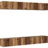 Image de vidaXL Ensemble d'armoires TV mural 6 pcs Bois ancien