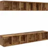 Image de Ensemble de meubles TV vidaXL, 4 pièces, bois recyclé, 37 x 37 x 107 cm, aggloméré