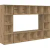 Image de Ensemble de meubles TV vidaXL, 4 pièces, marron, 37 x 37 x 142,5 cm, aggloméré