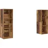 Image de vidaXL Meuble TV 2 pièces Bois ancien 107 x 35 x 37 cm Matériau dérivé du bois