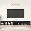 Image de Ensemble de meubles TV vidaXL, 3 pièces, noir, aspect chêne, 37 x 35 x 107 cm