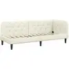 Image de vidaXL Cadre de lit d'angle crème 80 x 200 cm Velours