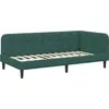 Image de vidaXL Cadre de lit d'angle vert foncé 100 x 200 cm Velours