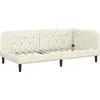 Image de vidaXL Cadre de lit d'angle crème 100 x 200 cm velours