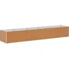 Image de vidaXL Lit surélevé brun clair 485 x 100 x 68 cm Acier galvanisé