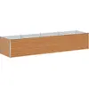 Image de vidaXL Lit surélevé brun clair 390 x 100 x 68 cm Acier galvanisé