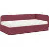 Image de vidaXL Cadre de lit d'angle Bordeaux 90 x 190 cm Tissu