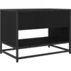 Image de Meuble TV vidaXL, aspect chêne noir, 61 x 40 x 46 cm, aggloméré