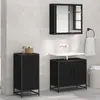 Image de Buffet vidaXL noir aspect chêne 35,5 x 35 x 76 cm