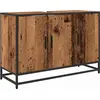 Image de vidaXL Armoire de salle de bain avec porte Vieux bois 90 x 33 x 60 cm Bois composite