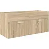 Image de Meuble sous-lavabo vidaXL avec rangement, en aggloméré imitation chêne Sonoma
